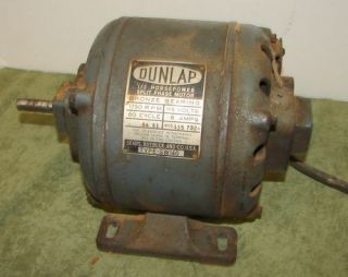 Vintage Dunlap  Craftsman Lathe 1/3 HP Motor 1/2 Shaft