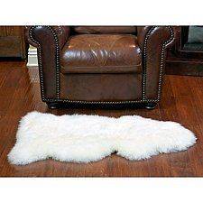 100% Genuine Warm in Winter Sheepskin Rug   41 x 23 2 DAY SHIP