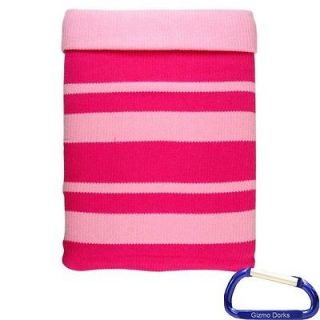 Soft Knit Sleeve Cover for Fuhu Nabi 2 Tablet   Pink Stripes