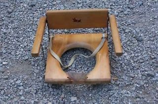 Antique Rare Wooden Folding Potty Chair Seat