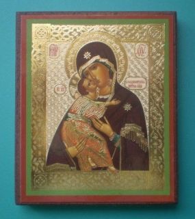   God Theotokos Vladimir Byzantine Russian Orthodox Religious Icon Gifts