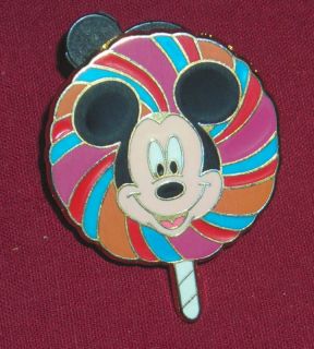 DISNEY MICKEY MOUSE FACE LOLLIPOP PIN LE OF 3800