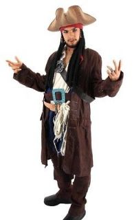 Pirates Of The Caribbean Jack Sparrow Tricorn Costume Hat Adult *New*