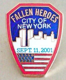 City Of New York Fallen Heroes 9/11 Lapel Pin