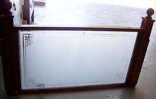Nice Restaurant Pub Table Booth Divider Etched Glass Frosted Window 