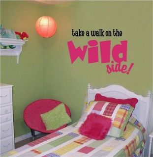 Take A Walk On The Wild Side Jungle Theme Vinyl Decal Stickers Wall 