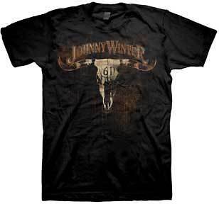 Johnny Winter   Cow Skull [T Shirt]