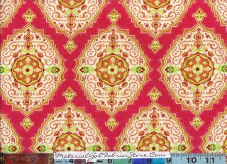 Moda Lily Ashbury Fabric ~ Tradewinds 454 14 Persian Pink Rose 