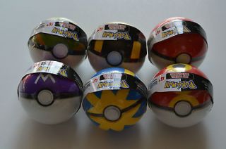 Pokemon Black and White Soft Poke Ball Lot of 6 Master, Ultra, Nest 