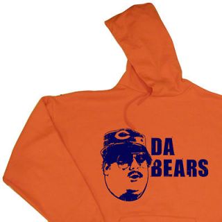   HOODIE HOODED SWEAT SHIRT FUNNY FOOTBALL T DITKA CHICAGO ORANGE XL