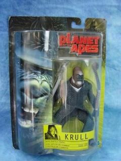NIB Planet of the Apes Krull w Battle Staff Sealed Action Figure Toy 