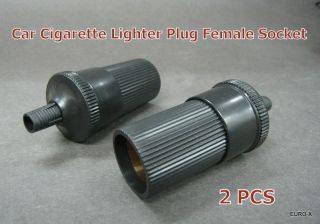 A7 CLPF2 Plastic Cigarette Lighter Plug Female Socket x 2 pcs