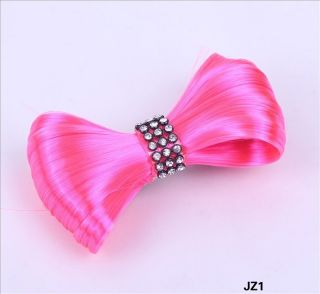   Bowknot Comb Clips Hairpiece Hair Extensions Headwear Ponytail Holder