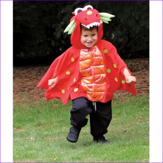 Red Baby Blaze Dragon fancy dress up BNWT 4 8yrs plush boys tabard 