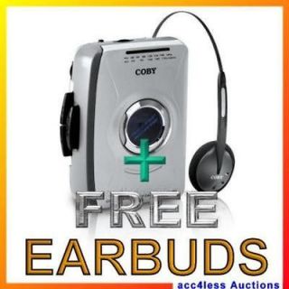 COBY CX 49 Portable Cassette Player w/ AM/FM Radio + Headphones 