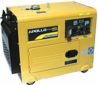   Silent diesel generator, glow plug, remote start,30AH big battery