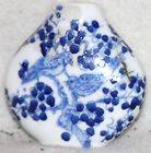 Chinese Late Qing (1890 1910) Blue on White Porcelain Marked Snuff 