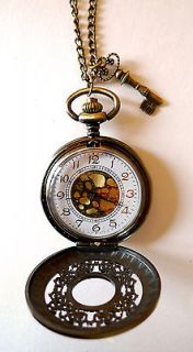 Vintage Ornate Pocket Watch Necklace Antiq​ue Jewellery  Oversized 