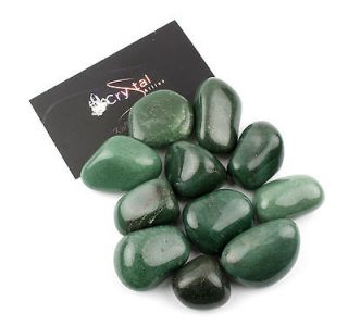 1lb Bulk Tumbled Green Aventurine Stones Large 1 Natural Crystal w 