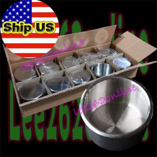 10PCS STAINLESS STEEL POKER TABLE CUP HOLDER REGULAR SIZE