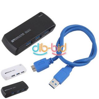 Super Speed USB 3.0 Hub 5Gbps 4 Port Splitter Adapter for PC Laptop 