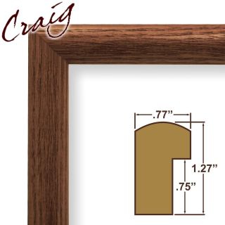 Solid Ash Wood Brown Picture Frames Poster Frame Canvas