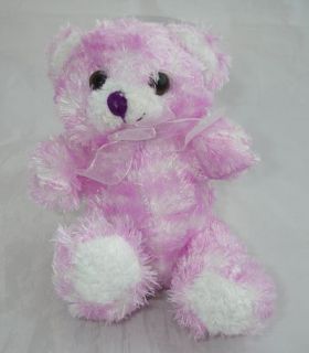 Dollar Tree Plush Purple & White 6 Teddy BEAR Stuffed
