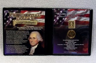 George Washington Presidential Dollar   Coin & Stamp Commemorative