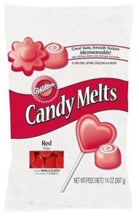 Wilton Red Candy Melts for Chocolate Fondue Fountain Cake Pops NEW