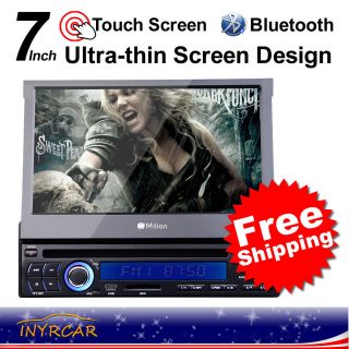   Milion 1Din 7 LCD Touch Screen TV In Dash Car FM Stereo DVD Player 8d