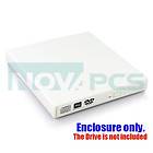 USB SATA CD DVD External Canddy Case Enclosure White for Laptop CD DVD 