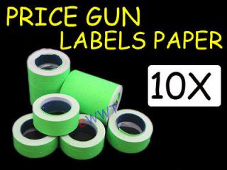   New Green Label Paper Tag for Motex MX 5500 Price Gun Labeler GXOT316