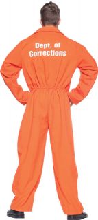 orange PRISON JUMPSUIT jail mens adult halloween costume XXL Plus