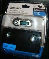 CRAIG CMA3500E 2 GB  Player with Portable Amplified Speakers
