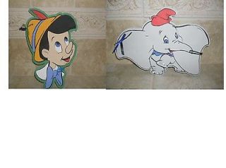 Handmade Character Disney Autograph book Pinocchio or Dumbo TTS