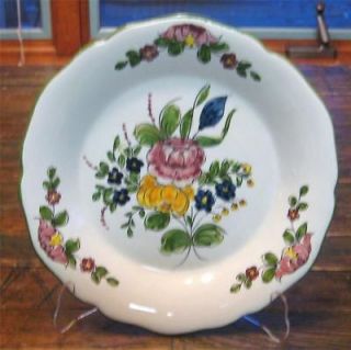   MULTI FLOWERS PLATE JAY WILLFRED MADE IN PORTUGAL ANDREA BY SADEK