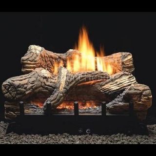 Flint Hill 18, 24, 30 Vent Free Fireplace Gas Logs COMPLETE Auto 
