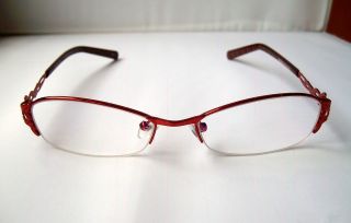 Computer glasses Vision Care metal Semi framed glasses 0 strength 