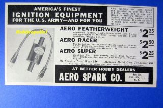   CO. Ad for Aero Ignition Equipment from a 1942 Magazine Car, Boat
