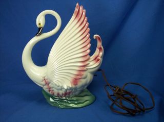 Maddux of California TV Lamp Swan 828 1959 Great Condition WORKS, MUST 