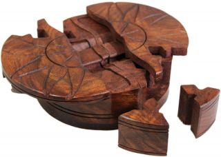 Wooden Puzzle Boxes Chinese Style Shesham Great Gift Idea Secret 