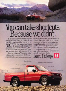 1988 Isuzu Pup Pickup Truck   4x4   Classic Vintage Advertisement Ad 