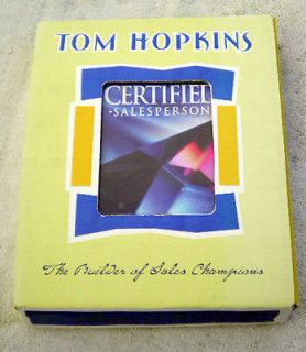 The Certified Salesperson 7 CD sales training set, Tom Hopkins & Laura 