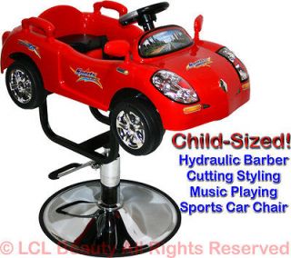   Race Car Hydraulic Child Barber Chair Styling Beauty Salon Equipment
