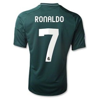   Ronaldo 7 Real Madrid Third Soccer Jersey Green Champions Lg