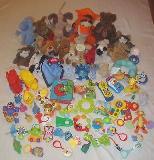   BOY TOYS   LOT OF OVER 12 POUNDS   PLUSH, NOISE MAKERS, RATTLES