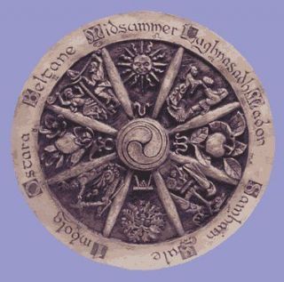 Retired Dryad Designs Wheel of the Year Plaque by Paul Borda Norse