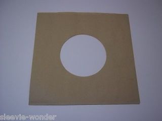 7inch Record   PAPER SLEEVES   TAN BROWN   LIGHTWEIGHT   7 45 45rpm 
