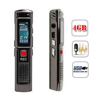 High Quality Digital Voice Recorder DICTAPHONE 4GB Phone Record Music 