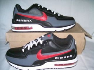 NIKE AIR MAX LTD sneaker shoe men size 11.5 black grey red